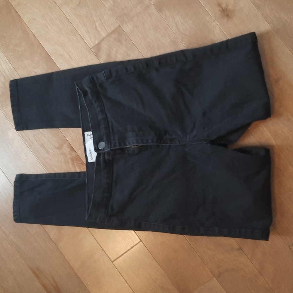 GARAGE hi rise skinny jeans black